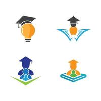 slim onderwijs logo-ontwerp vector