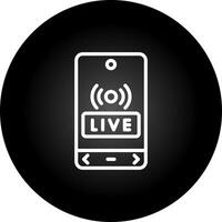 live streaming vector icoon