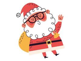 Kerstmis illustratie sticker Cadeau voor geschenk en winter verzameling vector