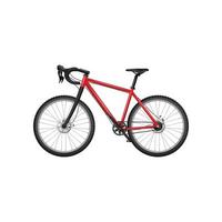 fiets realistisch fitness sport wegrace carbon fiets gedetailleerde foto's kettingen roer pedalen banden transport vector