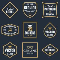 Vintage Retro Vector Logo voor banner