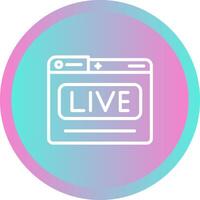 live stream vector icoon