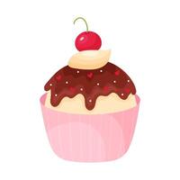 capcake illustratie, vector illustratie