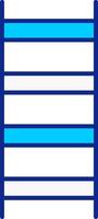 ladder blauw gevulde icoon vector