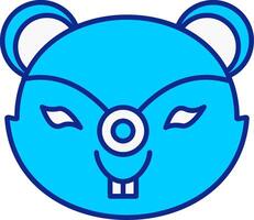 eekhoorn blauw gevulde icoon vector