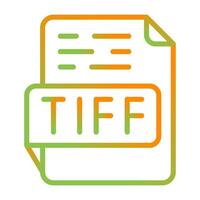 tiff vector icoon