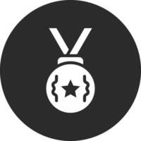 bronzen medaille vector icoon