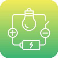 elektrisch stroomkring vector icoon