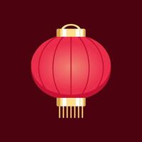 rood ronde Chinese lantaarn, maan- nieuw jaar en midden herfst festival decoratie grafisch. decoraties voor de Chinese nieuw jaar. Chinese lantaarn festival. vector