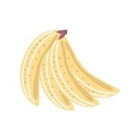 banaan vers fruit pictogram geïsoleerde stijl vector