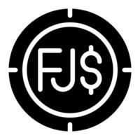 fiji munten icoon vector grafisch illustratie voor web, ui en app mobiel ontwerp geïsoleerd Aan wit achtergrond