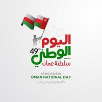 oman nationale feestdag bannerviering in 18 november vector