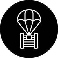 parachute vector pictogram