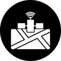 satelliet vector pictogram