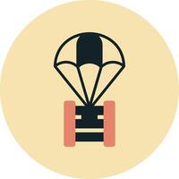 parachute vector pictogram