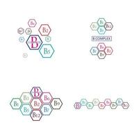 b complexe vector pictogram illustratie ontwerpsjabloon