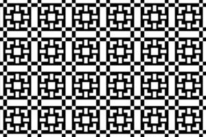 naadloos herhalen monochroom naadloos patroon. mozaïek- sier- decoratief zwart en wit patroon vector