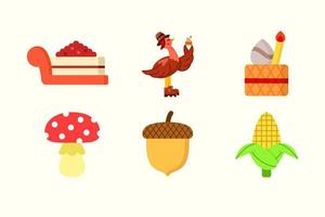 Thanksgiving vector pictogram illustratie voor Thanksgiving Day