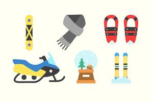 winter vector pictogram illustratie voor winterseizoen collectie