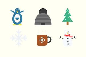 winter vector pictogram illustratie voor winterseizoen collectie