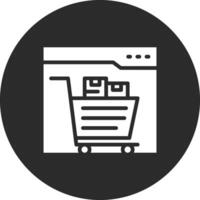 ecommerce boodschappen doen vector icoon