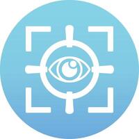 oog scannen vector icoon