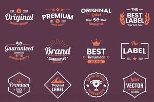 Vintage Retro Vector Logo voor banner