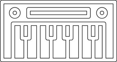 piano vector pictogram