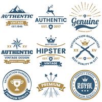 Vintage Retro Vector Logo voor banner