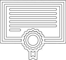 certificaat vector pictogram