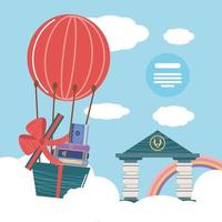 bibliotheek literatuur reizen avontuur verbeelding boeken vector