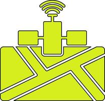 satelliet vector pictogram