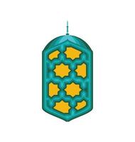 islamitische lamp decoratie vector