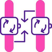 synchronisatie vector pictogram