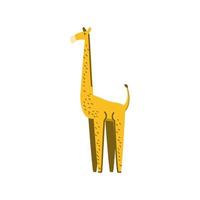 giraf jungle dier in cartoon abstract ontwerp vector