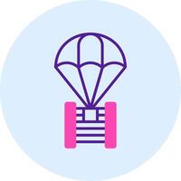 parachute vector pictogram