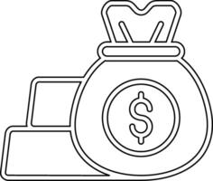 contant geld vector pictogram