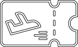 instappen voorbij gaan aan vector icoon