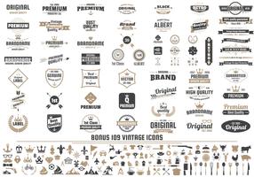 Vintage Retro Vector Logo voor banner