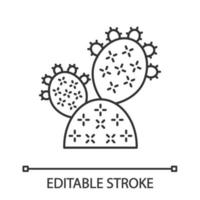 cactusvijgcactus lineair pictogram vector