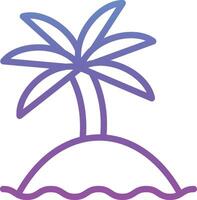 palm eiland vector icoon