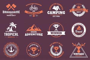 Vintage Retro Vector Logo voor banner