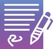 contract vector pictogram