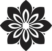 strak bloemblad embleem monochroom icoon detail artistiek bloemen ontwerp elegant vector Mark