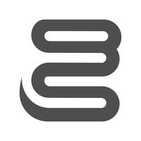 alfabet initialen logo bs, sb, s en b vector