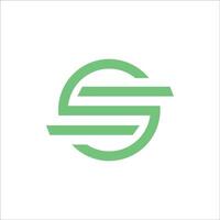 eerste brief s logo of ss logo vector ontwerp sjabloon