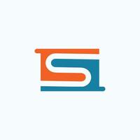 eerste brief s logo of ss logo vector ontwerp sjabloon