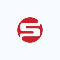 eerste brief s logo of ss logo vector ontwerp sjabloon