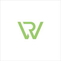 eerste brief wr of rw logo vector ontwerp sjabloon