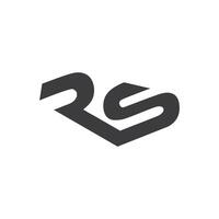 eerste brief rs logo of sr logo vector ontwerp sjabloon